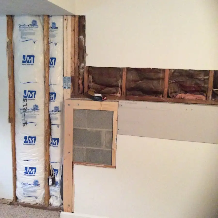Wall insulation replacement during Structural Drying in Dunwoody